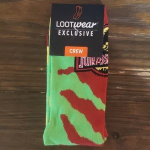 Jurassic Park Crew socks
